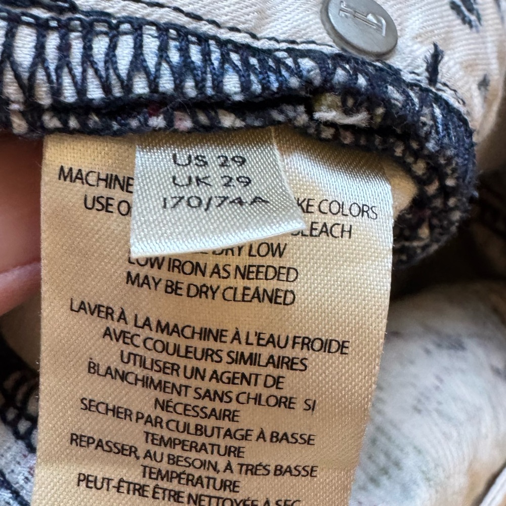 NWOT PILCRO Anthropologie The Icon Floral Corduroy Pants Size 29 - Picture 14 of 14